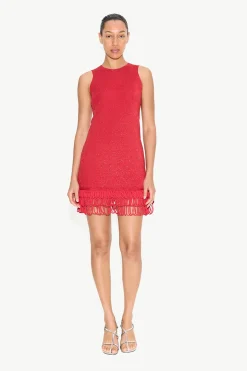 Albers Knit Mini Dress in Lucky Red