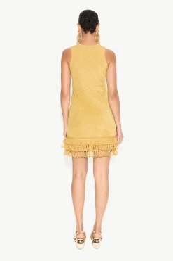 Albers Knit Mini Dress in Star Gold