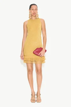 Albers Knit Mini Dress in Star Gold