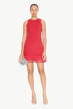 Albers Knit Mini Dress in Lucky Red