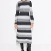 Axon Dress in Black/Macadamia Multi