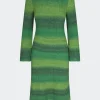 Axon Dress in Gummy Green Multi