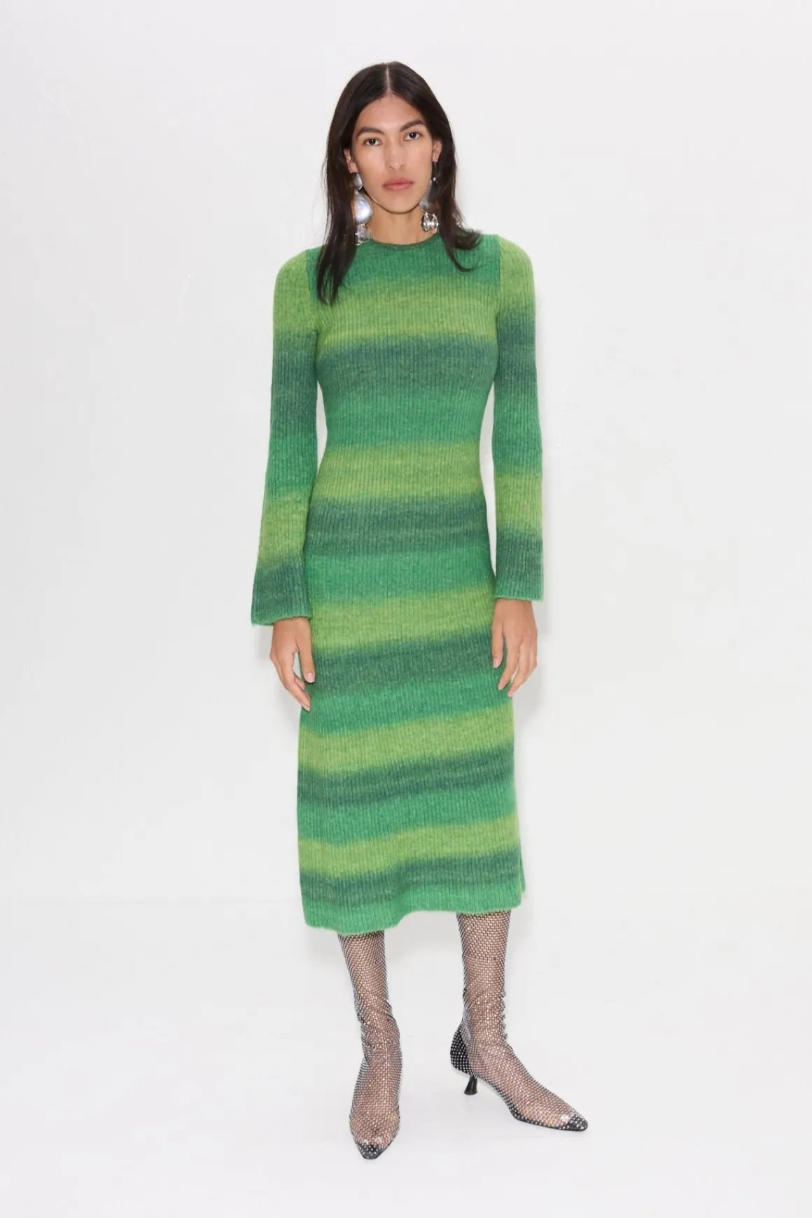 Axon Dress in Gummy Green Multi