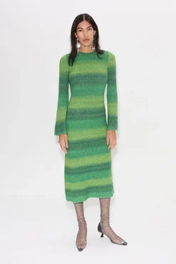 Axon Dress in Gummy Green Multi