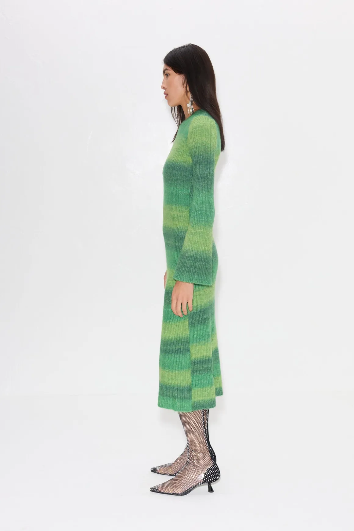 Axon Dress in Gummy Green Multi