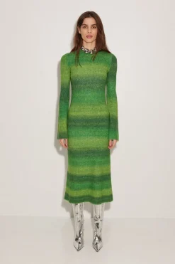 Axon Dress in Gummy Green Multi