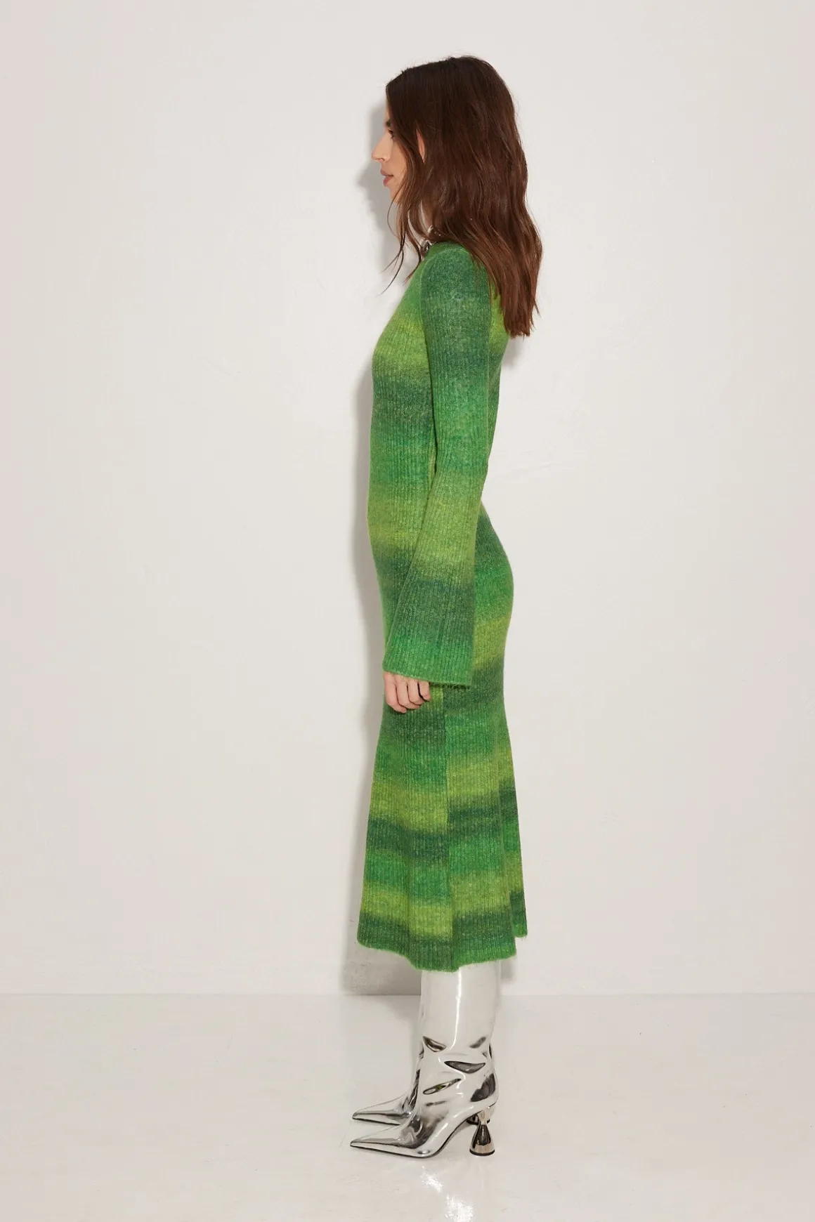 Axon Dress in Gummy Green Multi