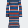 Axon Dress in Matisse Blue Multi