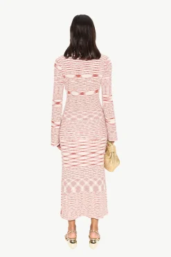 Axon Knit Dress in Rust/Rice Flour Multi