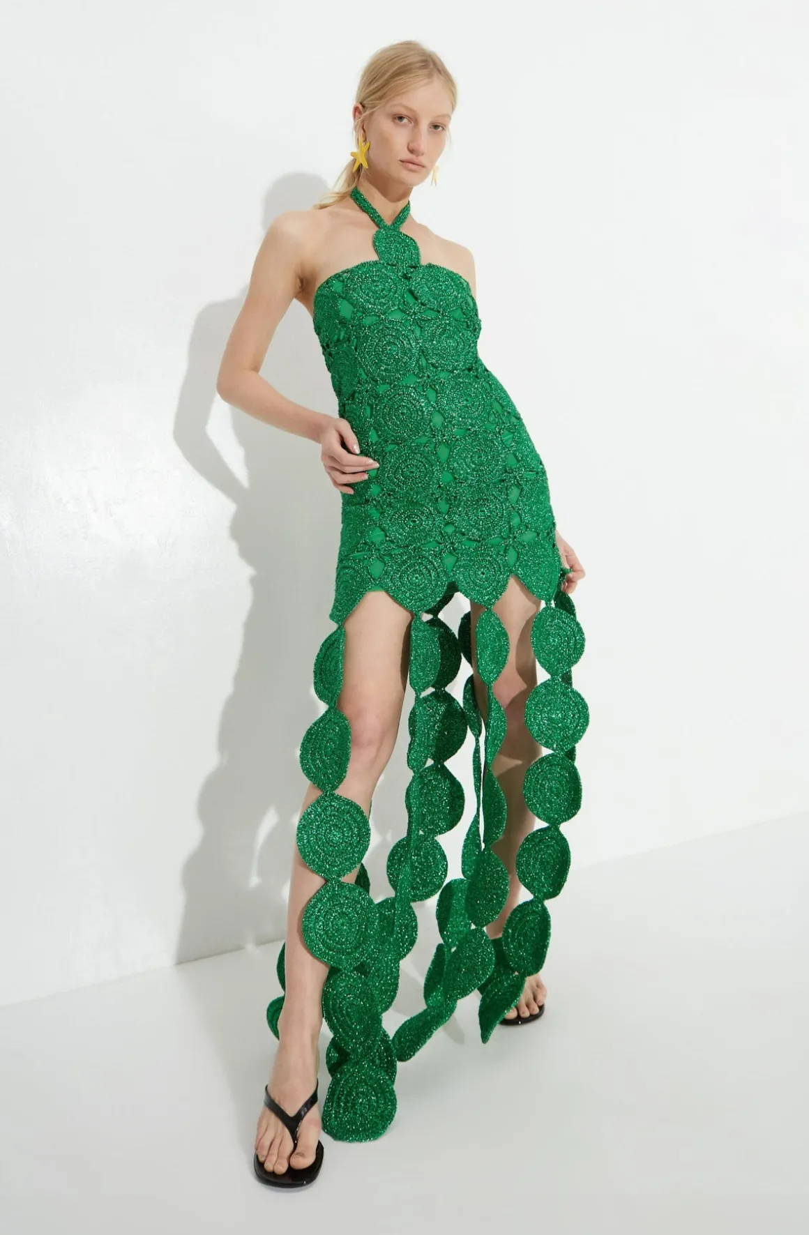 Beep Beep Dress in Gummy Green