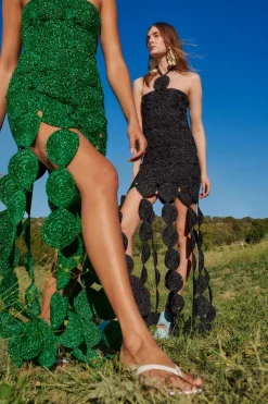 Beep Beep Dress in Gummy Green
