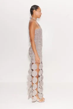 Beep Beep Dress in Satellite Silver