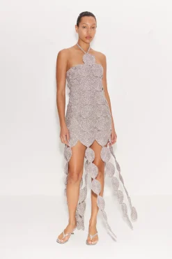 Beep Beep Dress in Satellite Silver