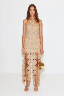 Beep Beep Dress in Star Gold