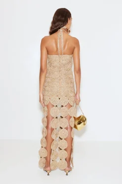 Beep Beep Dress in Star Gold