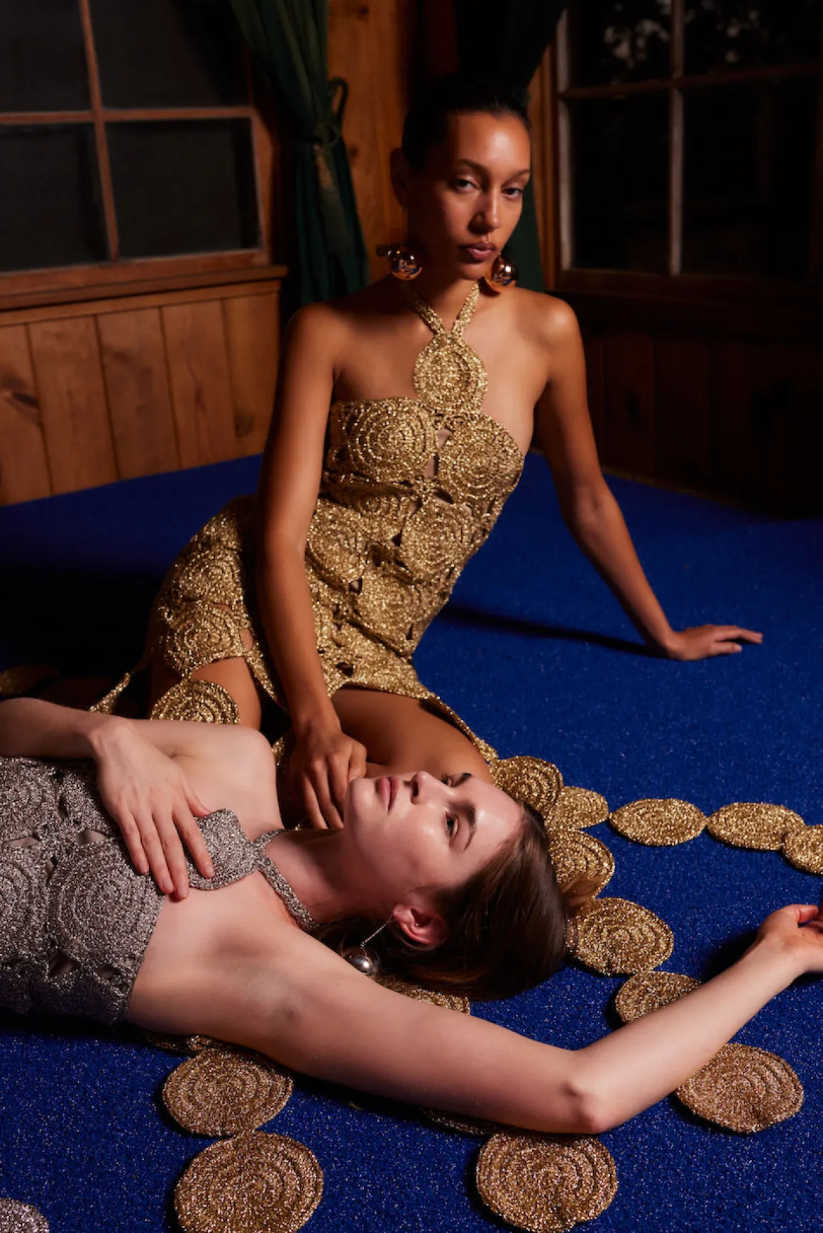 Beep Beep Dress in Star Gold