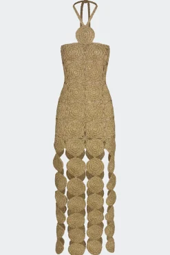 Beep Beep Dress in Star Gold