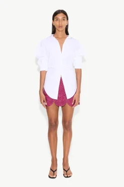 Beep Beep Mini Skirt in Magenta