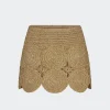 Beep Beep Mini Skirt in Star Gold