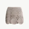 Beep Beep Mini Skirt in Satellite Silver