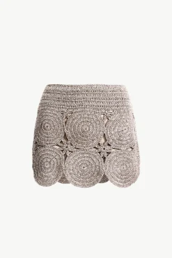 Beep Beep Mini Skirt in Satellite Silver
