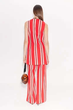 Bloo Linen Pant in Moroccan Spice Stripe