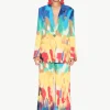 Bloo Painted Crepe Pant in Palette Print