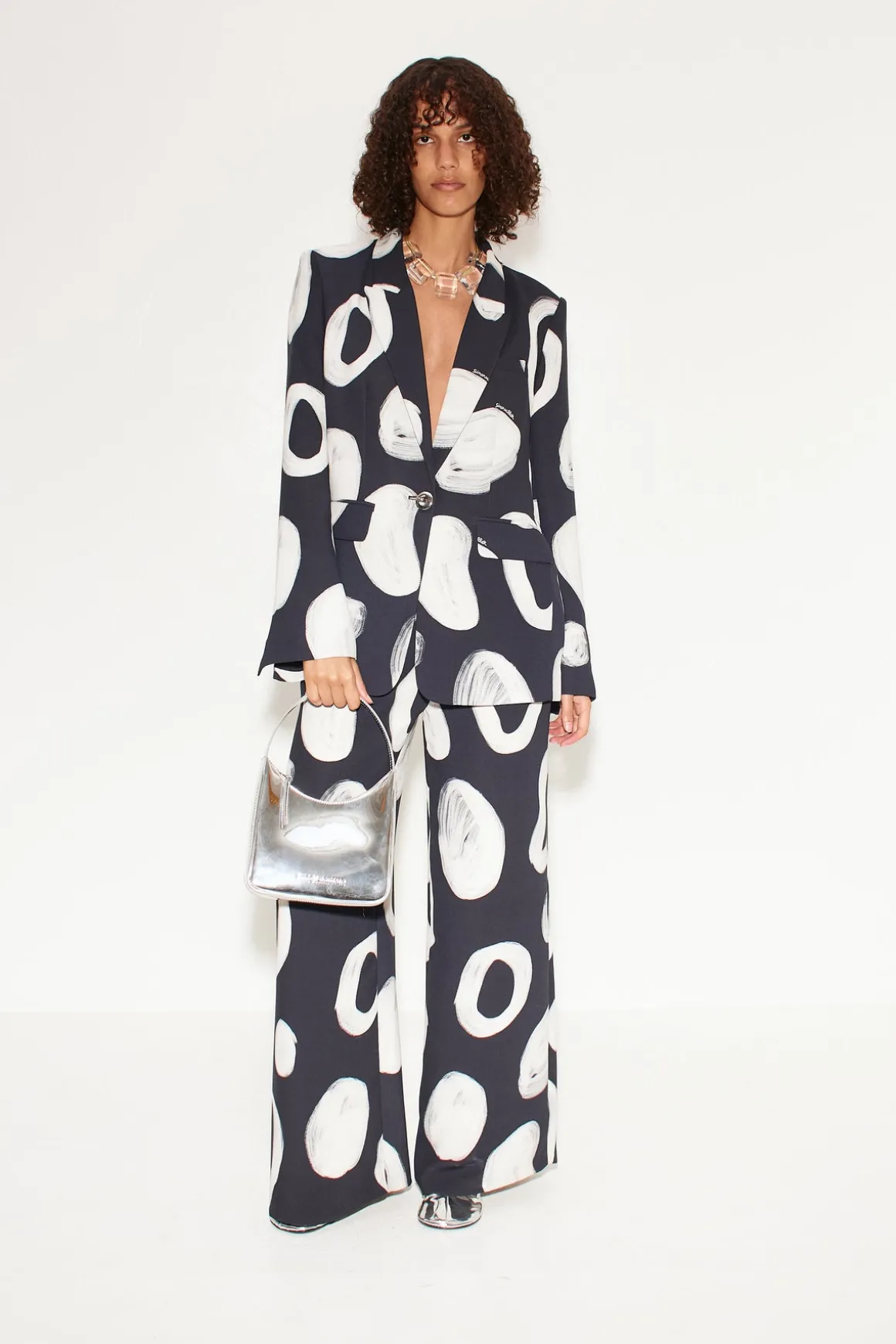 Bloo Painted Crepe Pant in Painted Dot