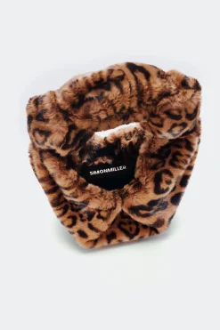 Cheetah Faux Fur Lopsy Bag in Cheetah Scramble
