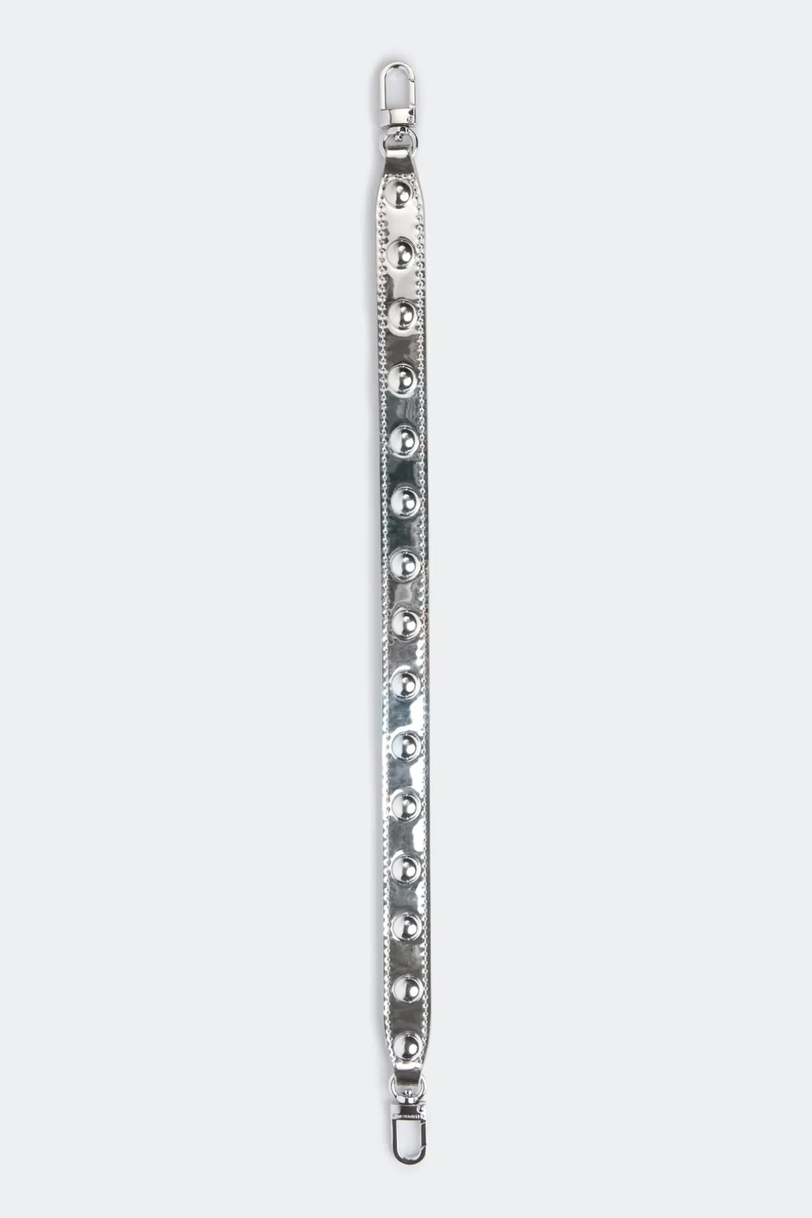 Chrome Studded Strap in Silver