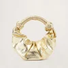 Crinkle Lopsy Bag in Star Gold