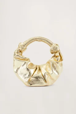 Crinkle Lopsy Bag in Star Gold