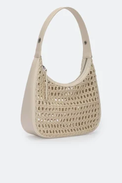 Crochet Snap Bag in Macadamia