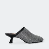 Crystal Beep Mule in Black
