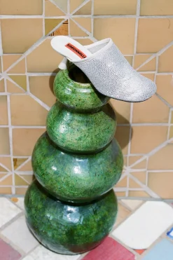 Crystal Beep Mule in Seashell
