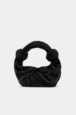 Crystal Lopsy Bag in Black
