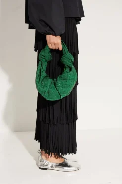 Crystal Lopsy Bag in Gummy Green