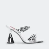 Dome Stud Verner Heel in Silver