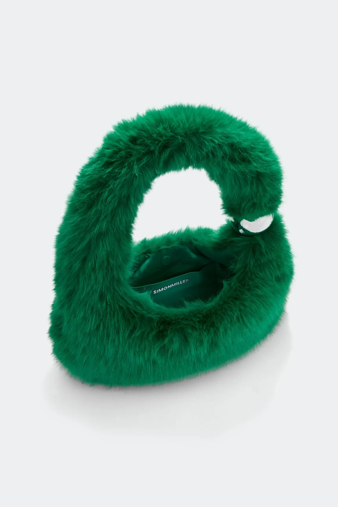 Faux Fur Figures Bag in Gummy Green