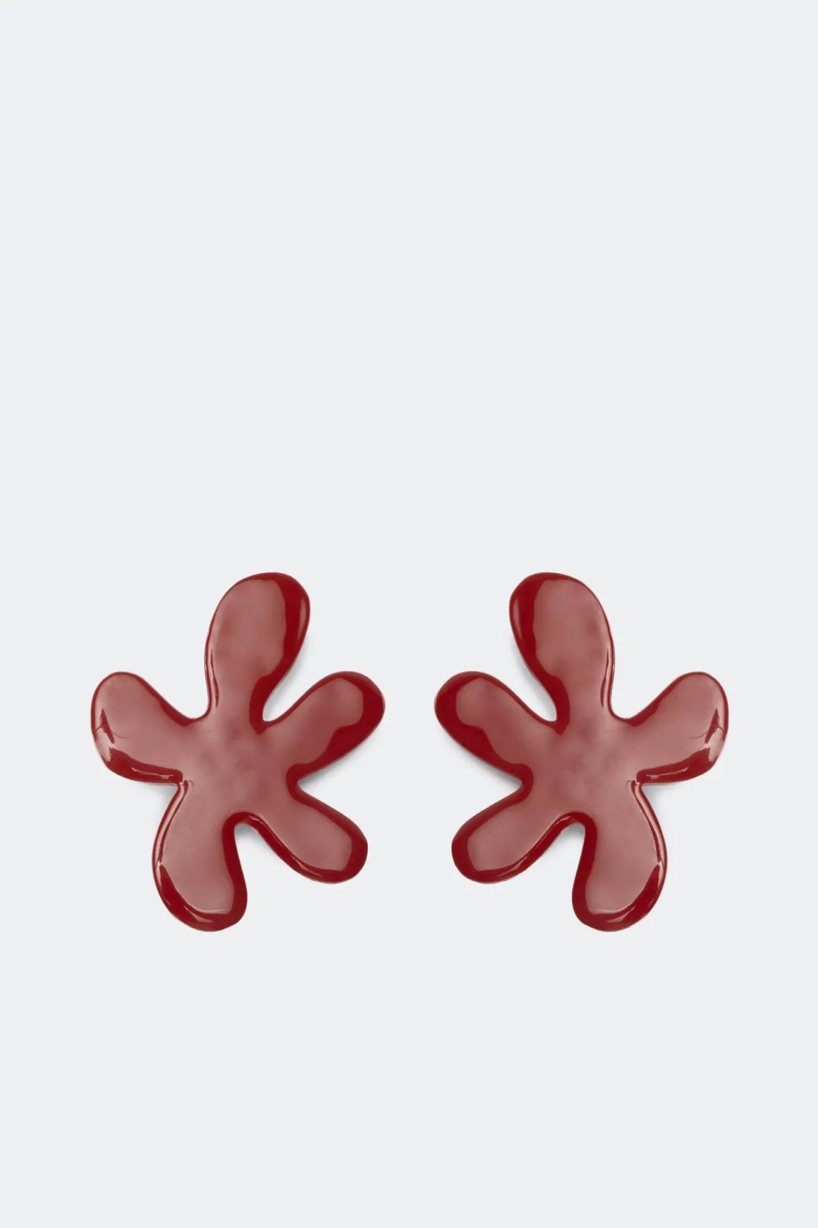 Flower Earring in Paprika
