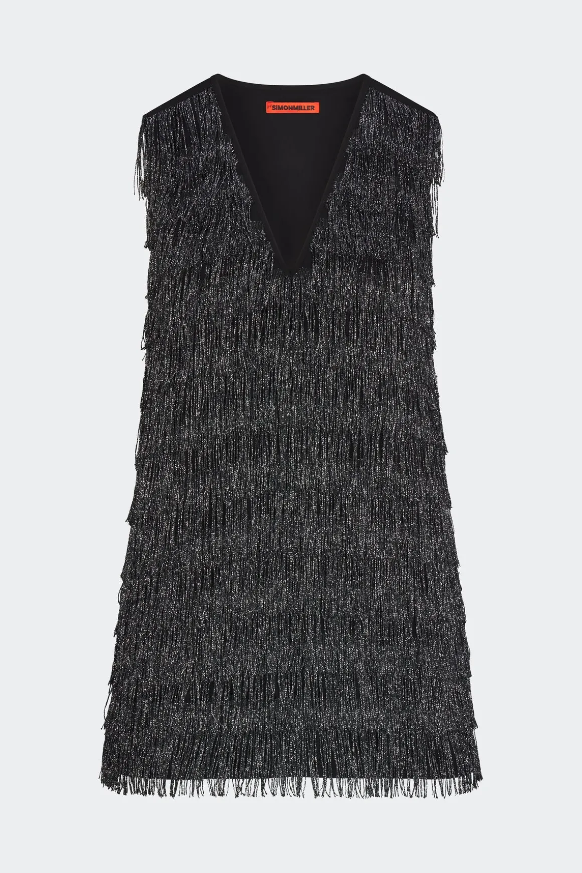 Fountain Fringe Dress in Black