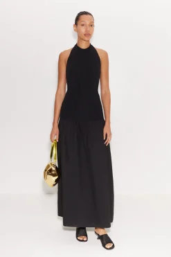 Junjo Combo Dress in Black
