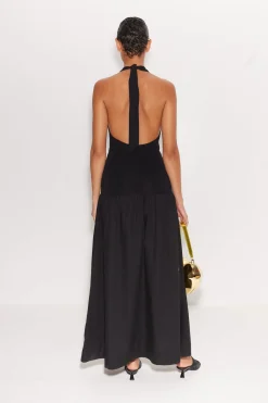 Junjo Combo Dress in Black