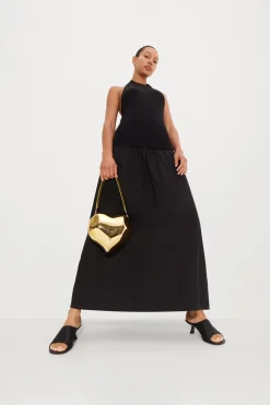 Junjo Combo Dress in Black
