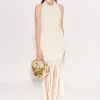 Junjo Fringe Knit Dress in Seashell