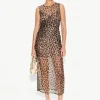 Kinny Mesh Dress in Cheetah