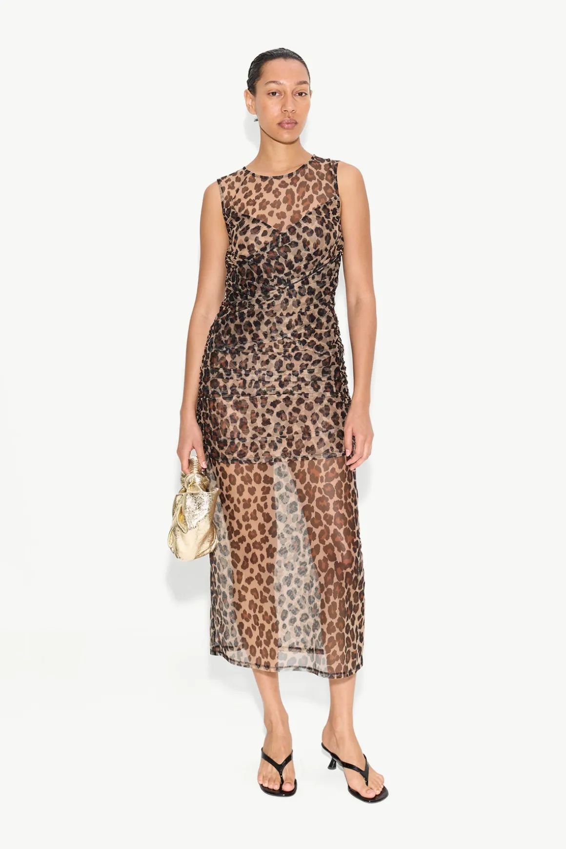 Kinny Mesh Dress in Cheetah