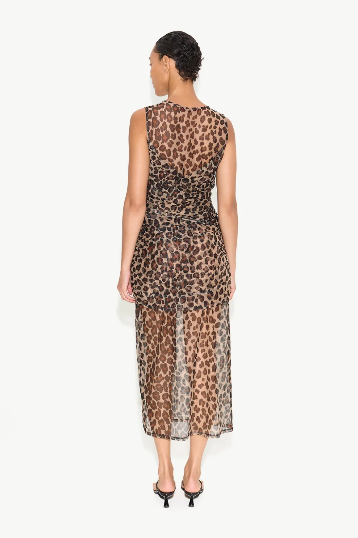 Kinny Mesh Dress in Cheetah