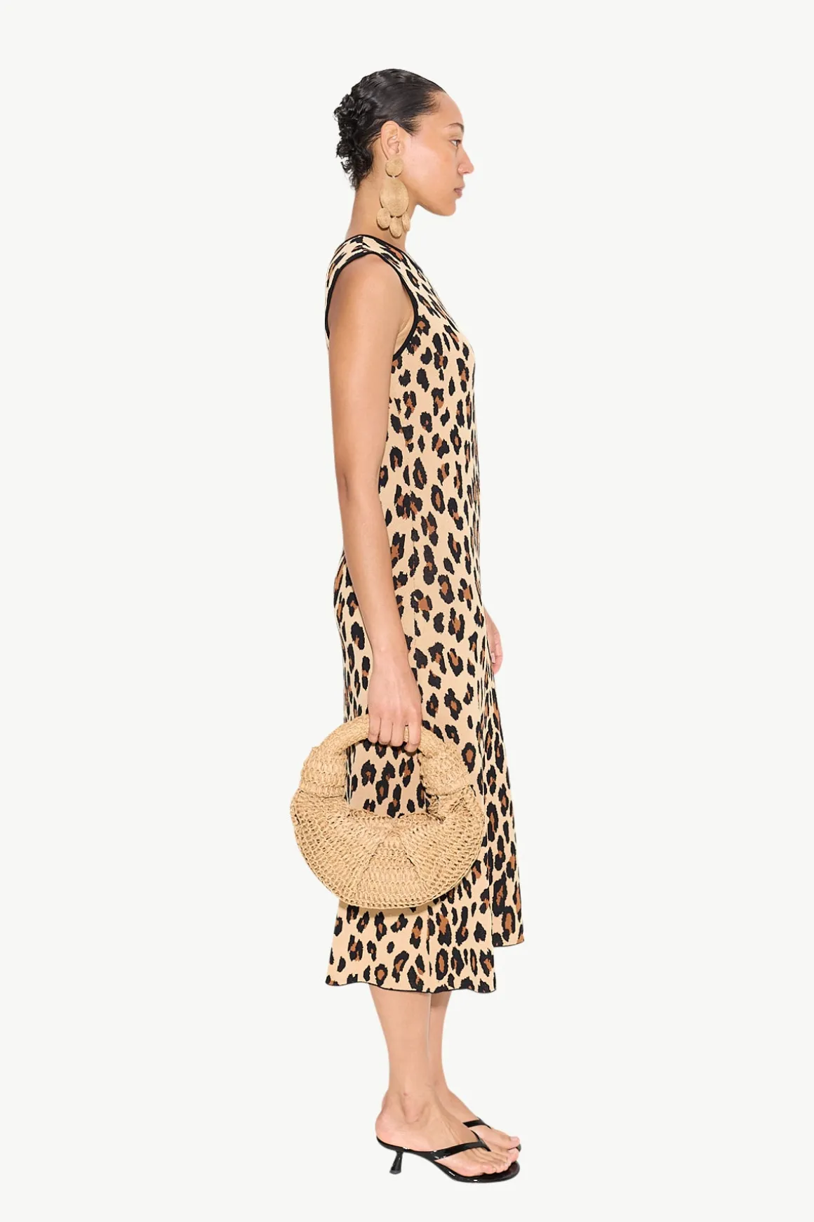 Knits By Axon Sleeveless Dress in Cheetah