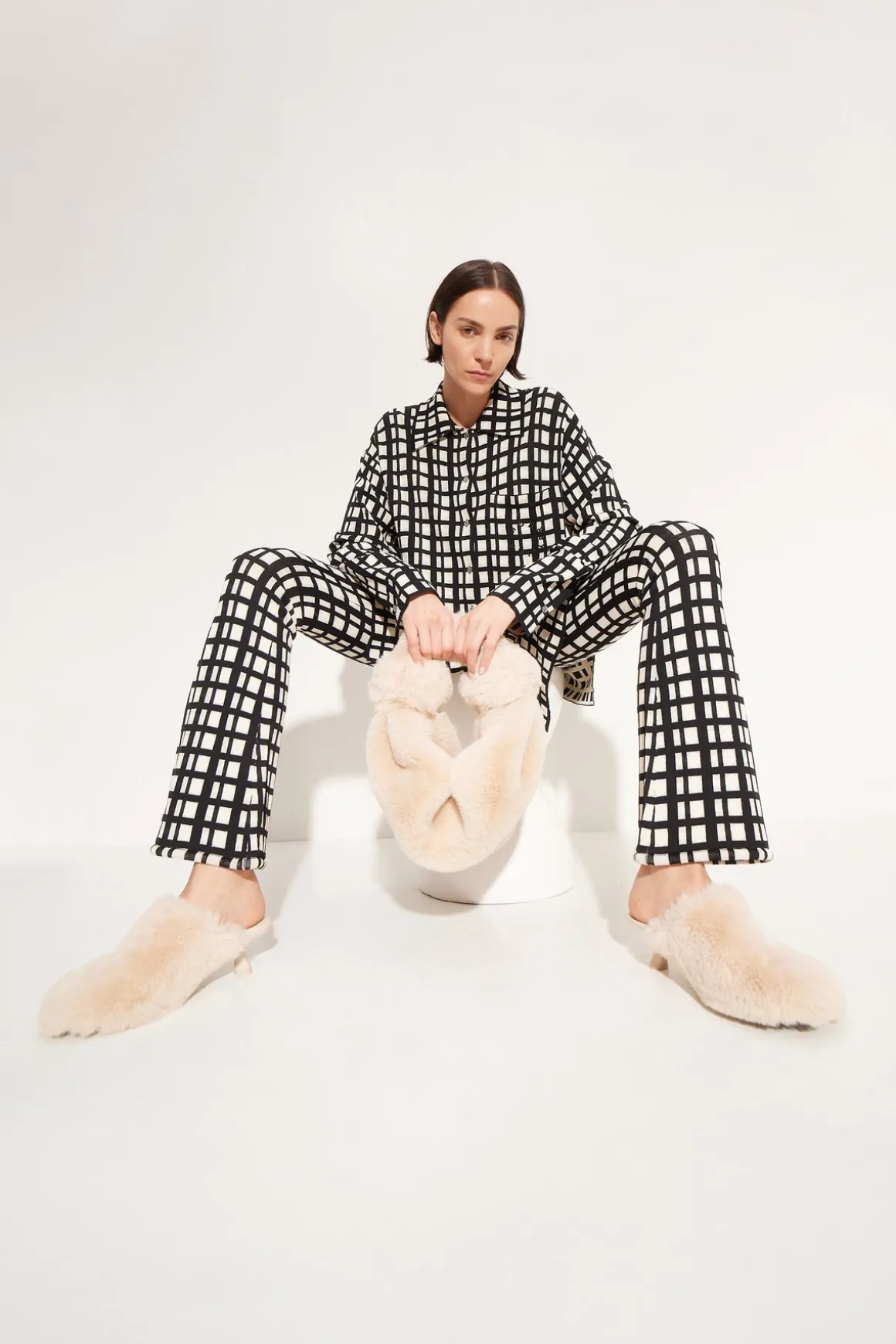Knits By Blaz Jacket in Windowpane
